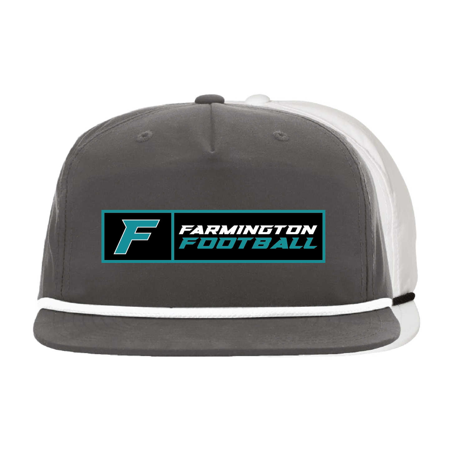 Farmington Football Patch - 5 Panel High Profile Relaxed Cotton Blend Rope Hat