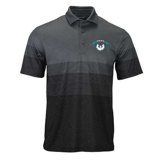 Football W/White Phoenix Logo - Mens Heathered Polo
