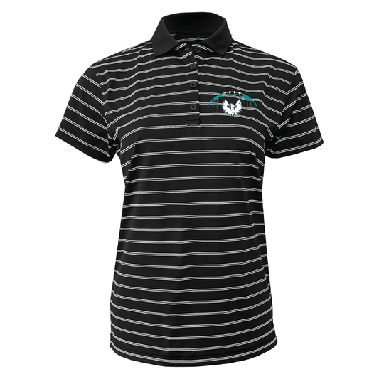 Football W/White Phoenix Logo - Mens | Womens Wide Stripe Polo
