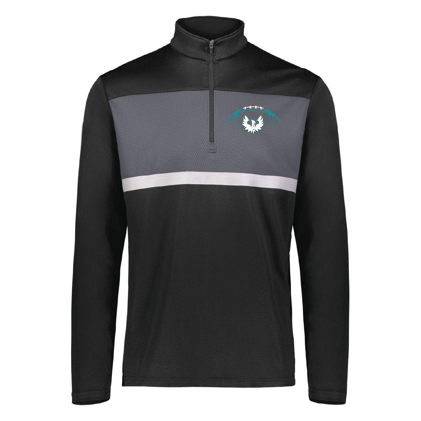 Football W/White Phoenix Logo - Mens | Womens PrismBold 1/4 Zip Pullover
