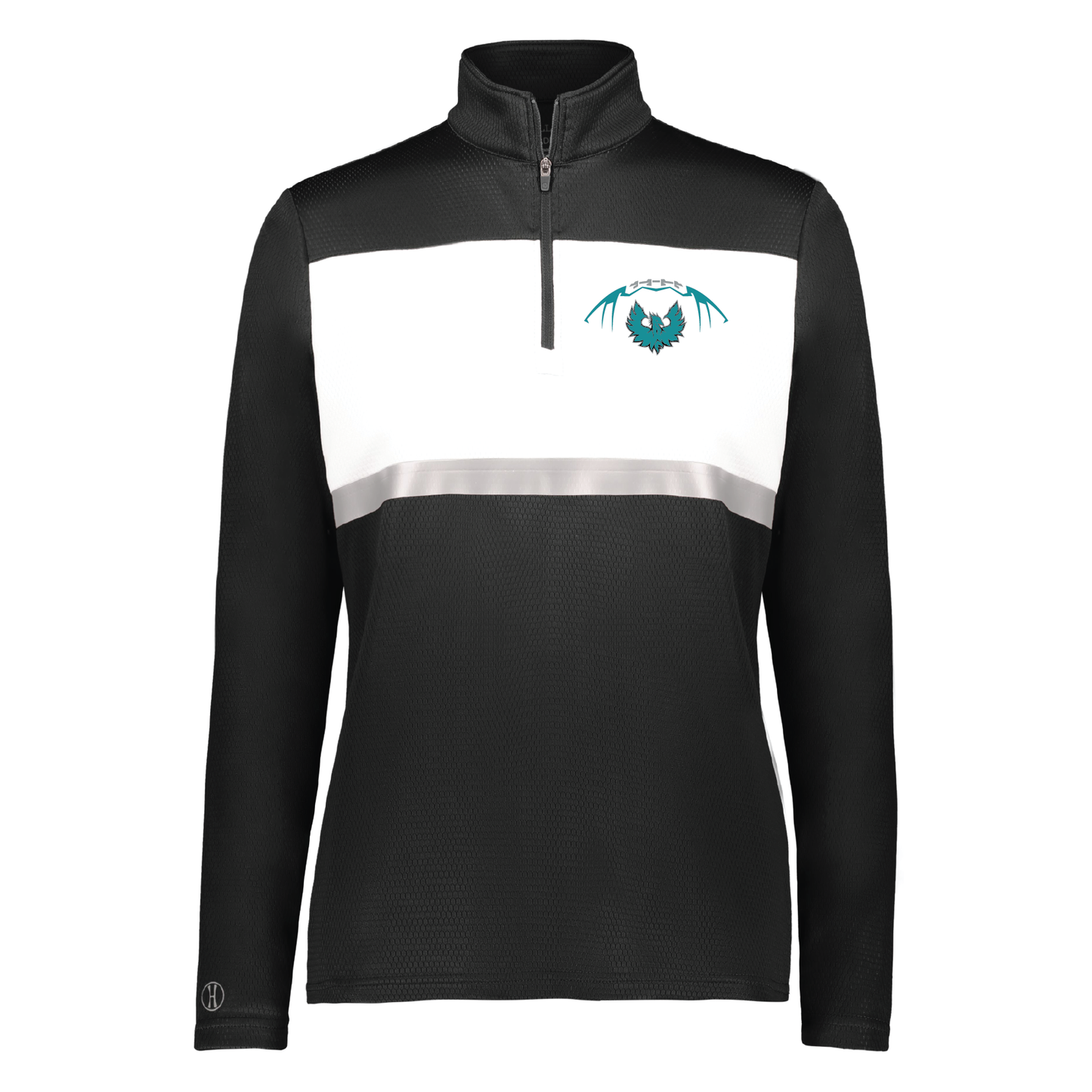 Football W/Teal Phoenix Logo - Mens | Womens PrismBold 1/4 Zip Pullover