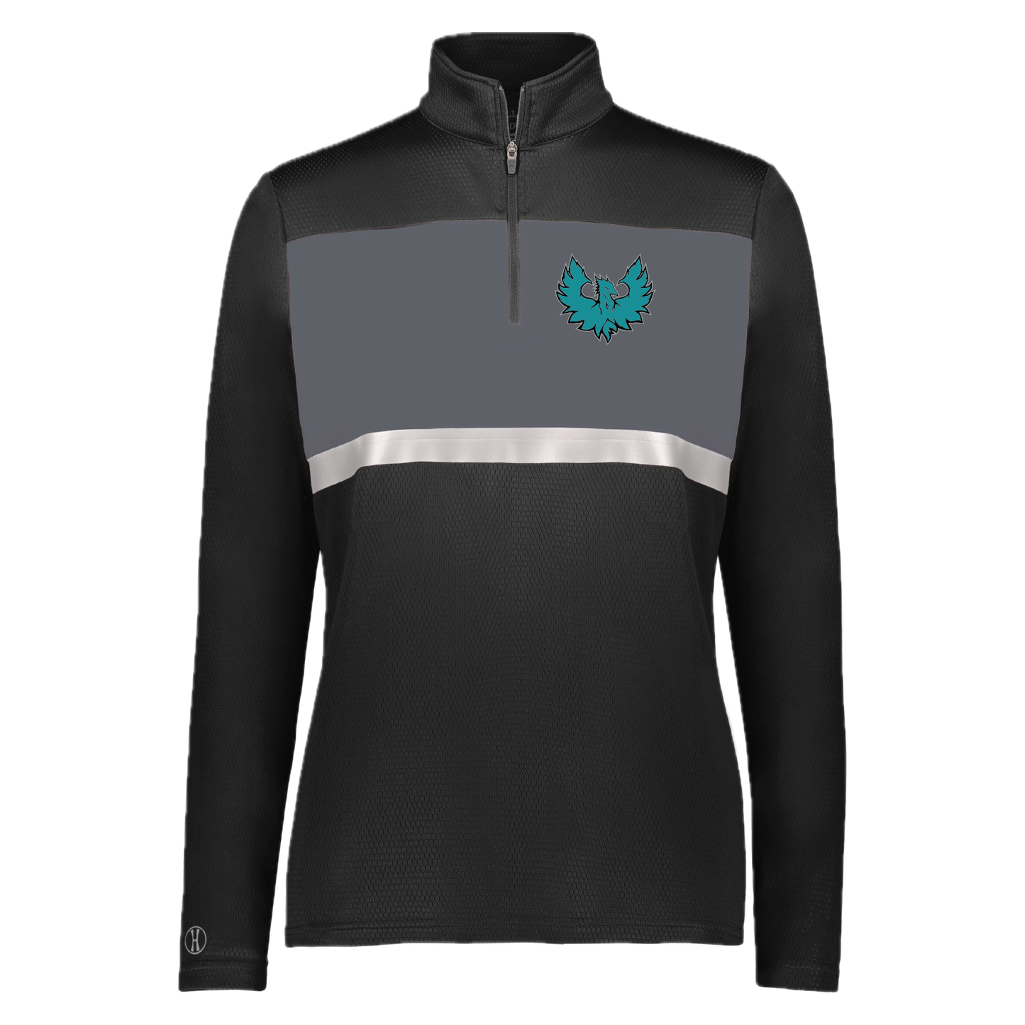 Teal Phoenix Logo - Mens | Womens PrismBold 1/4 Zip Pullover
