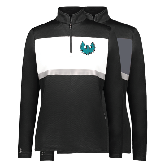 Teal Phoenix Logo - Mens | Womens PrismBold 1/4 Zip Pullover
