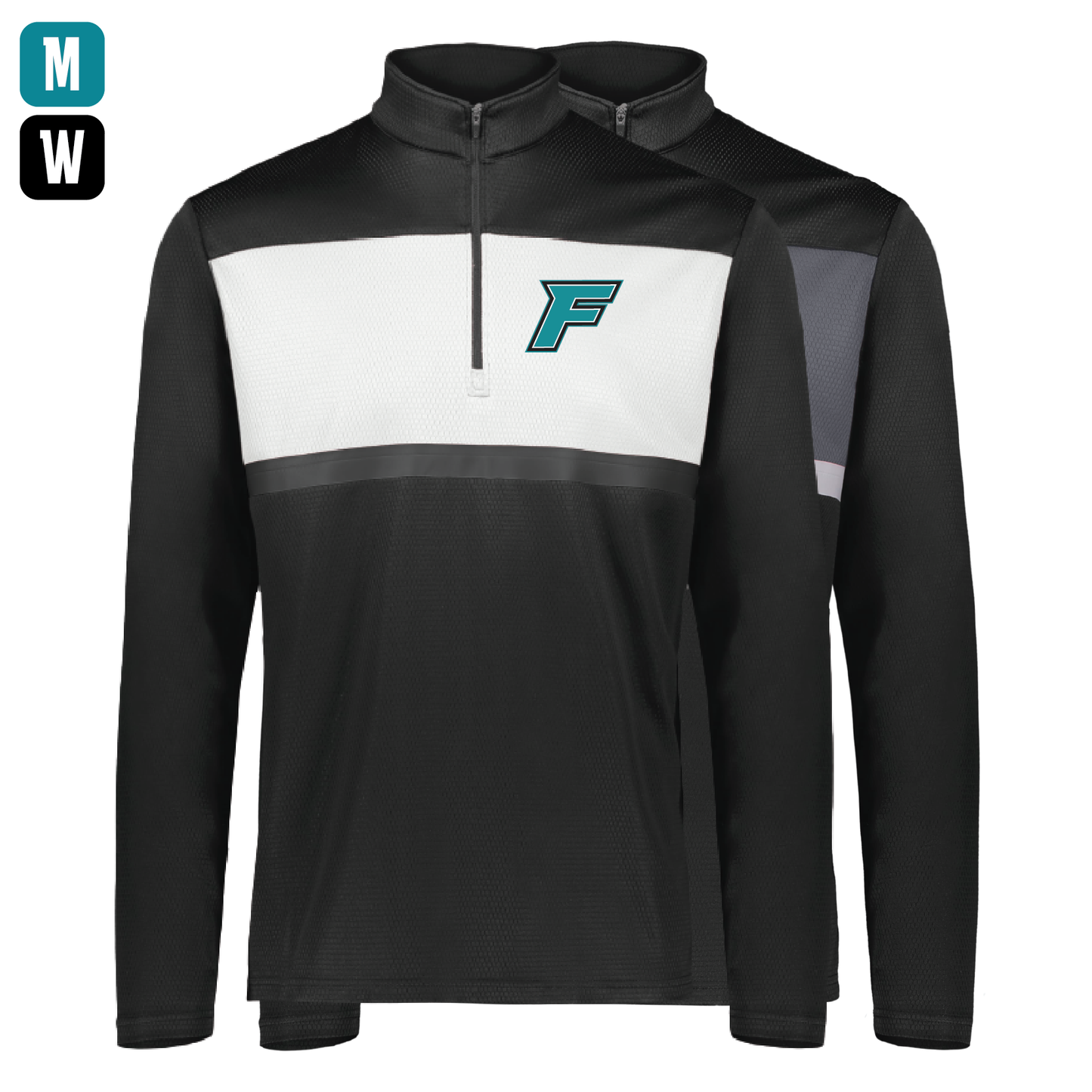 F Logo - Mens | Womens PrismBold 1/4 Zip Pullover