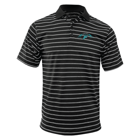 Football W/F Logo - Mens | Womens Wide Stripe Polo