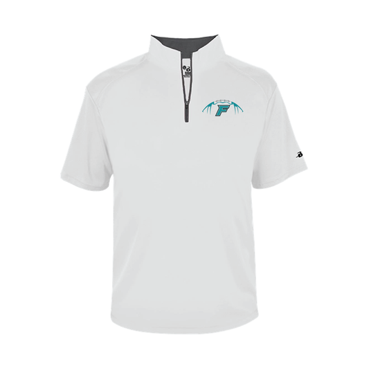 Football W/F Logo - Mens Short Sleeve 1/4 ZIP