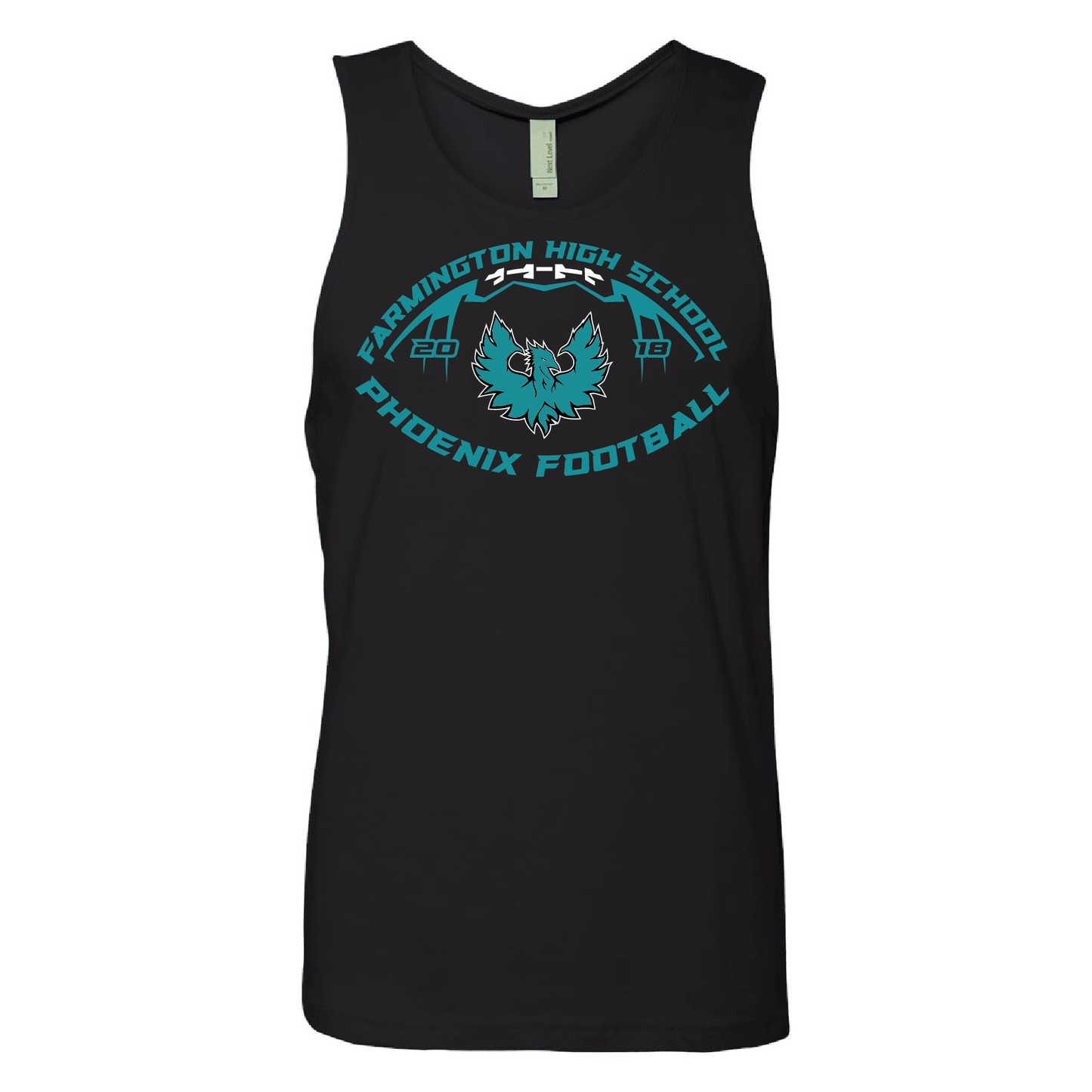 Farmington High School Phoenix Football W/Teal Phoenix - Mens | Womens | Youth Tank Top