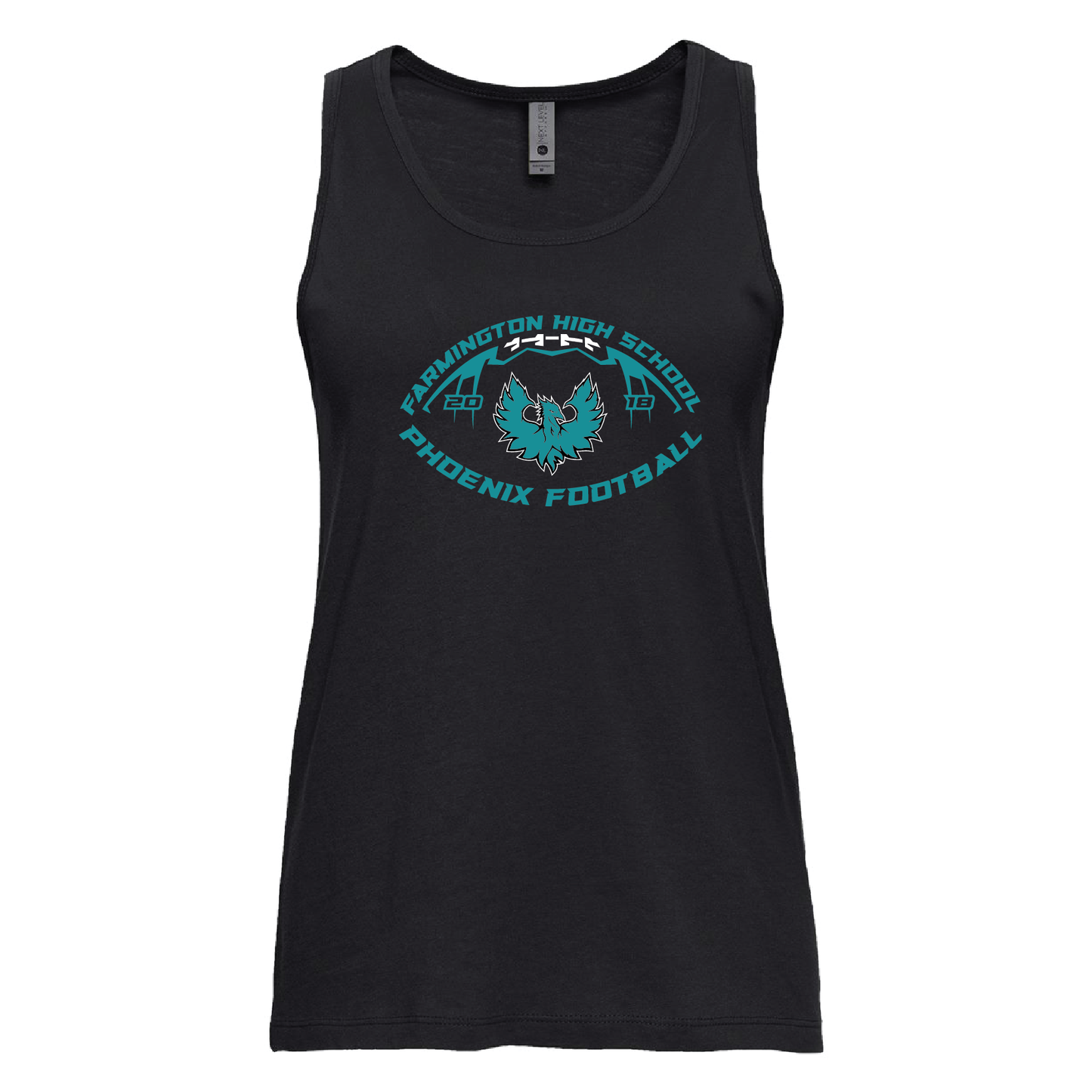 Farmington High School Phoenix Football W/Teal Phoenix - Mens | Womens | Youth Tank Top