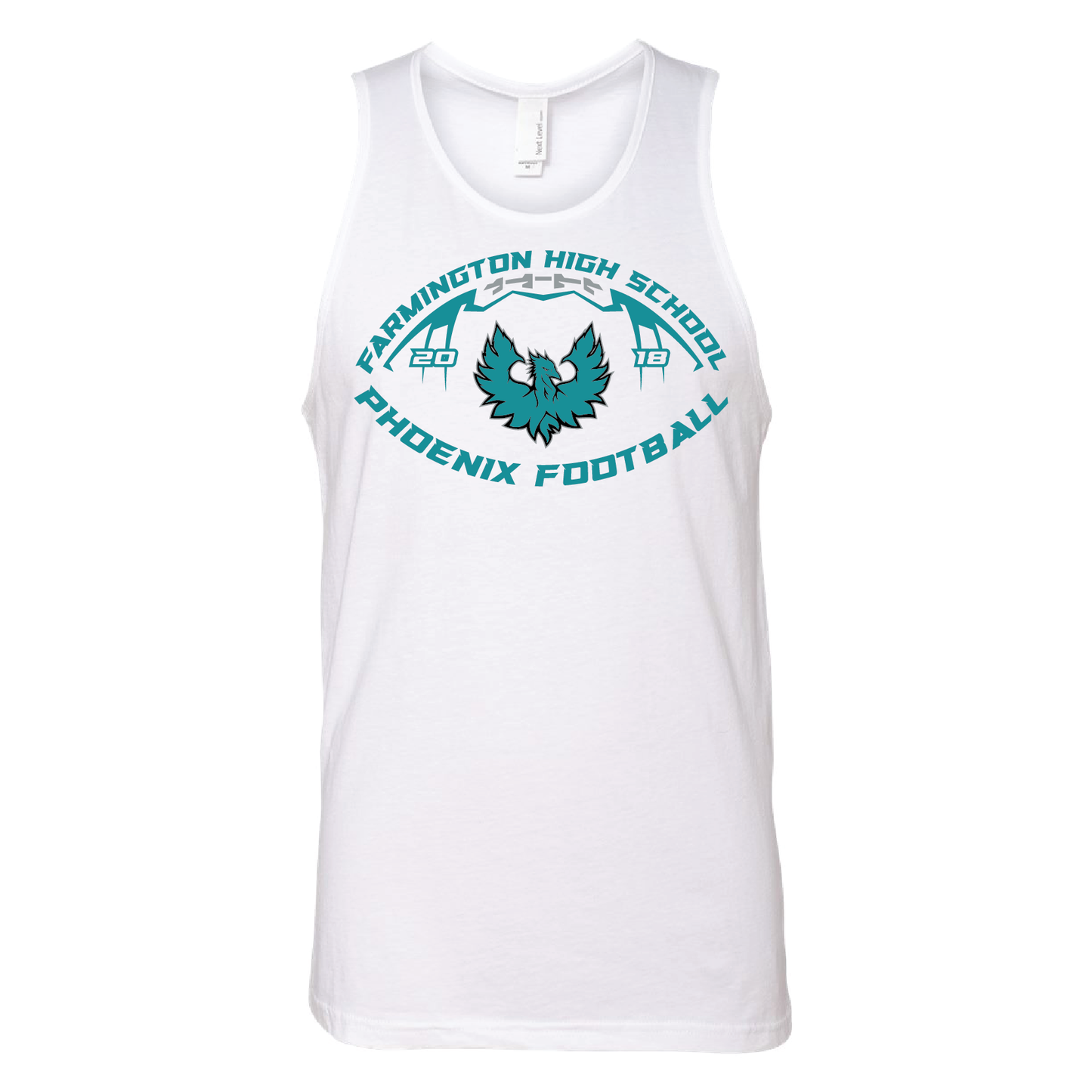 Farmington High School Phoenix Football W/Teal Phoenix - Mens | Womens | Youth Tank Top