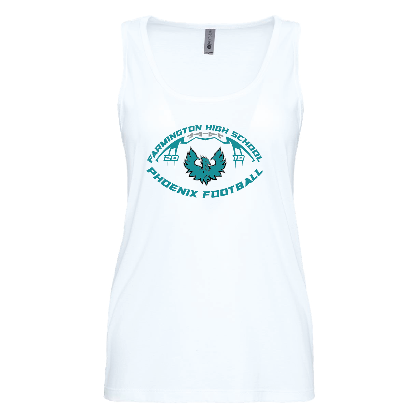 Farmington High School Phoenix Football W/Teal Phoenix - Mens | Womens | Youth Tank Top