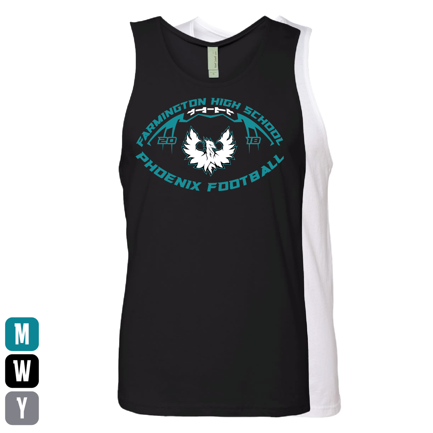 Farmington High School Phoenix Football W/White Phoenix - Mens | Womens | Youth Tank Top