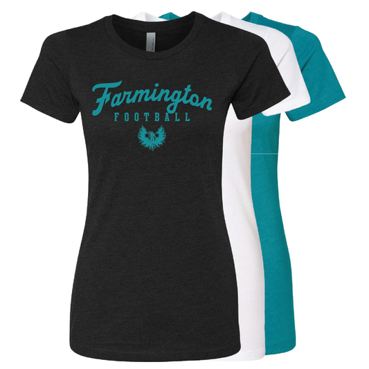 Farmington Script Football - Mens | Womens | Youth CVC T-Shirt
