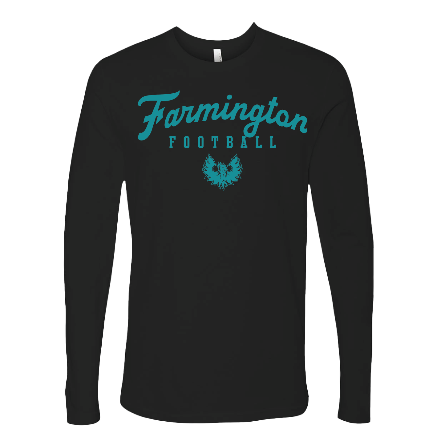 Farmington Script Football - Mens | Womens | Youth Long Sleeve T-Shirt