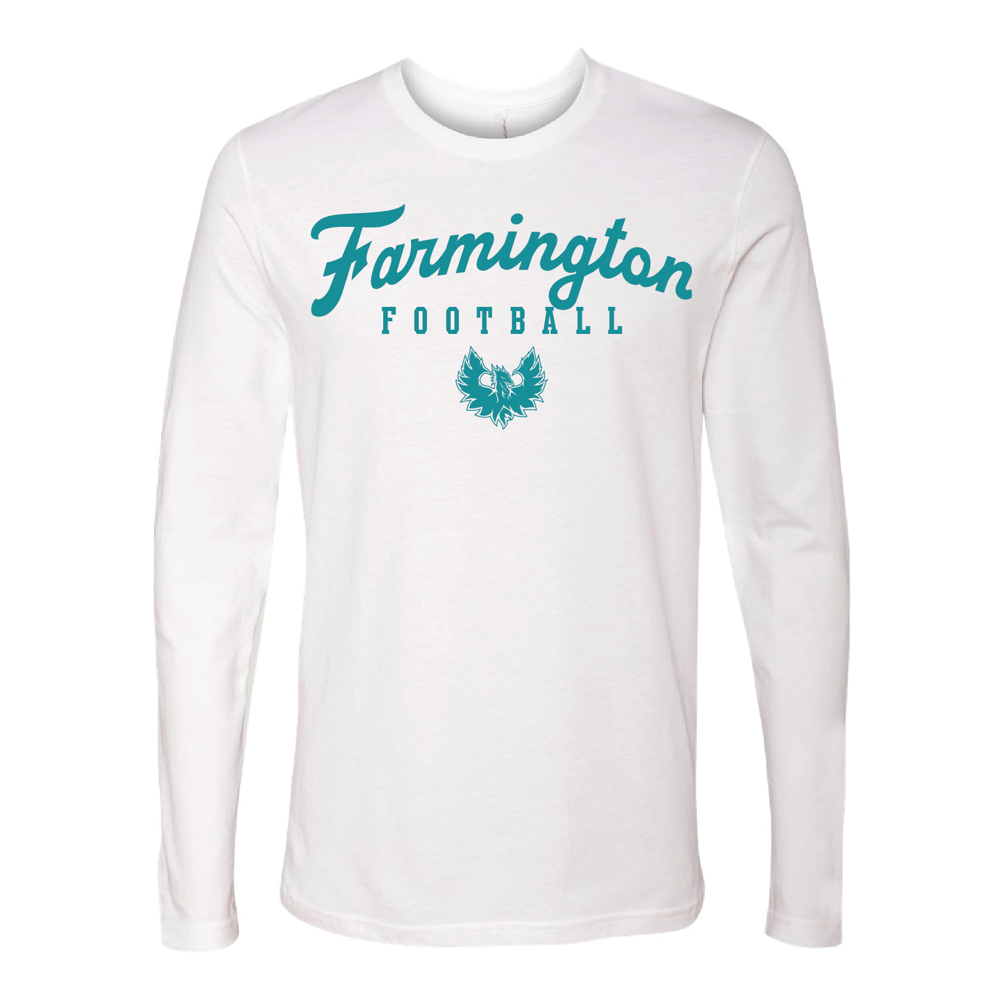 Farmington Script Football - Mens | Womens | Youth Long Sleeve T-Shirt