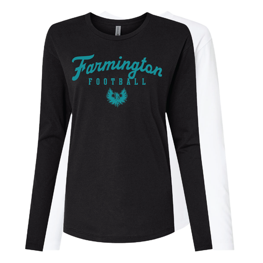 Farmington Script Football - Mens | Womens | Youth Long Sleeve T-Shirt
