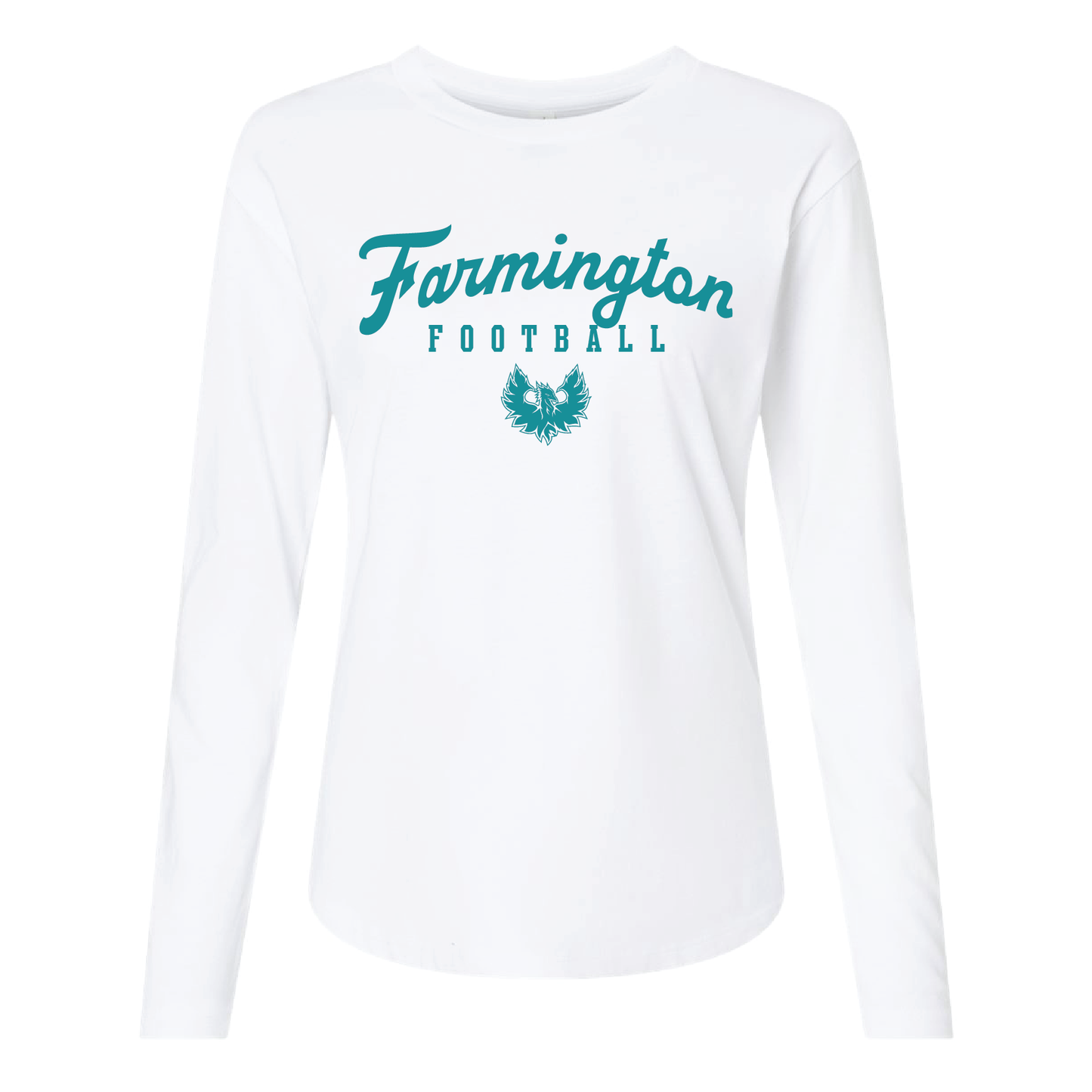 Farmington Script Football - Mens | Womens | Youth Long Sleeve T-Shirt