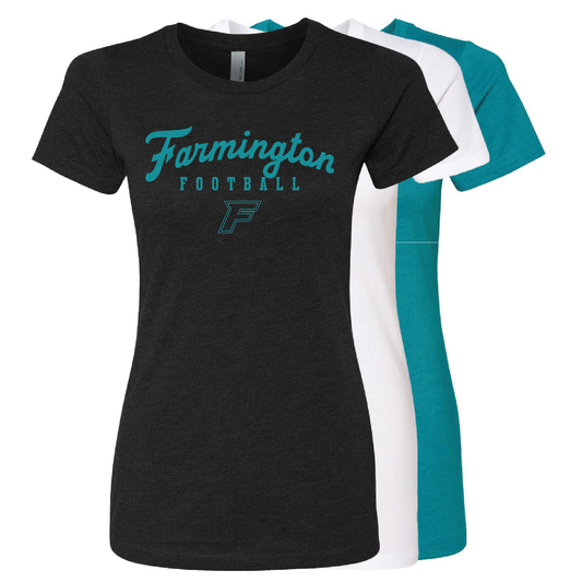 Farmington Script Football F Logo - Mens | Womens | Youth CVC T-Shirt