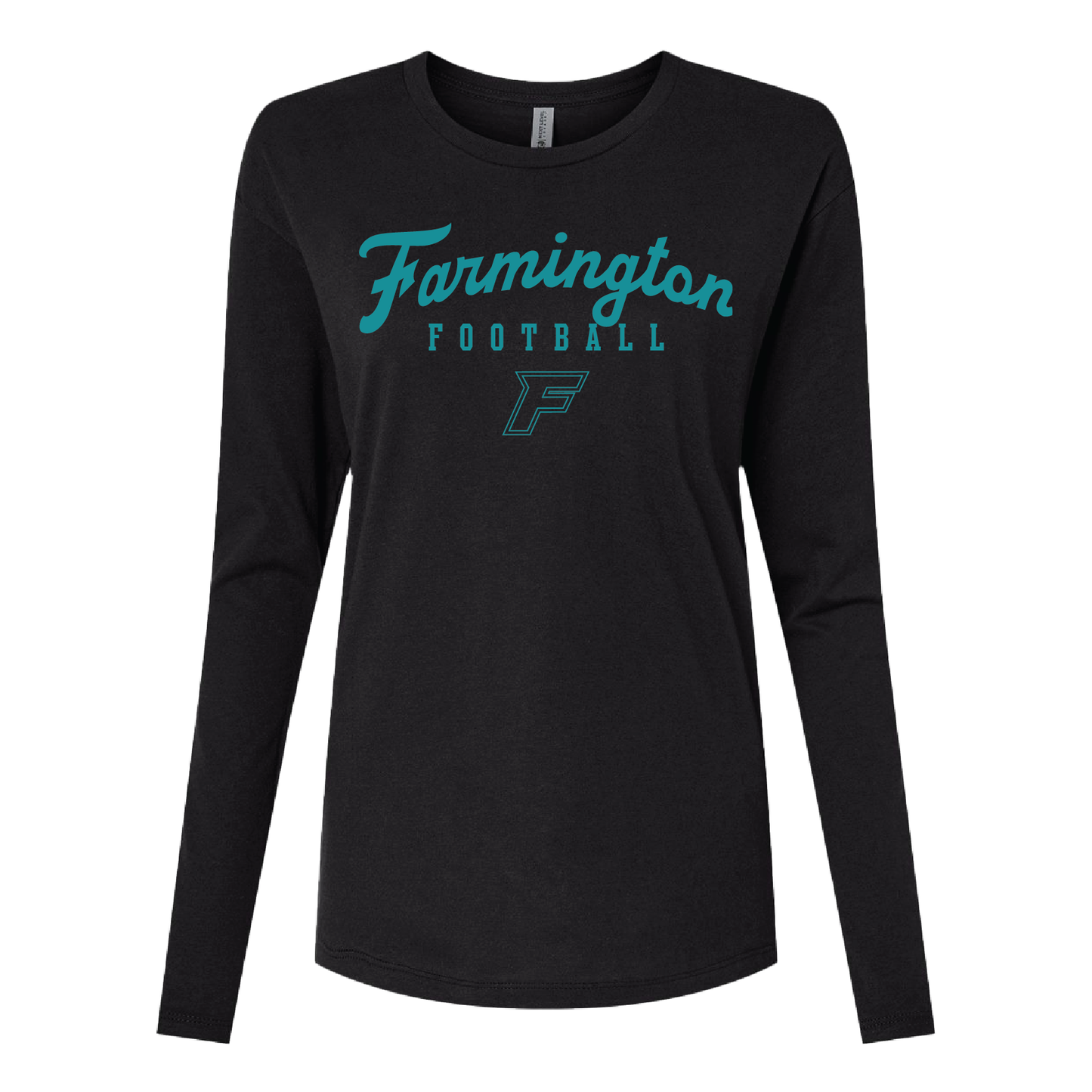 Farmington Script Football F Logo - Mens | Womens | Youth Long Sleeve T-Shirt
