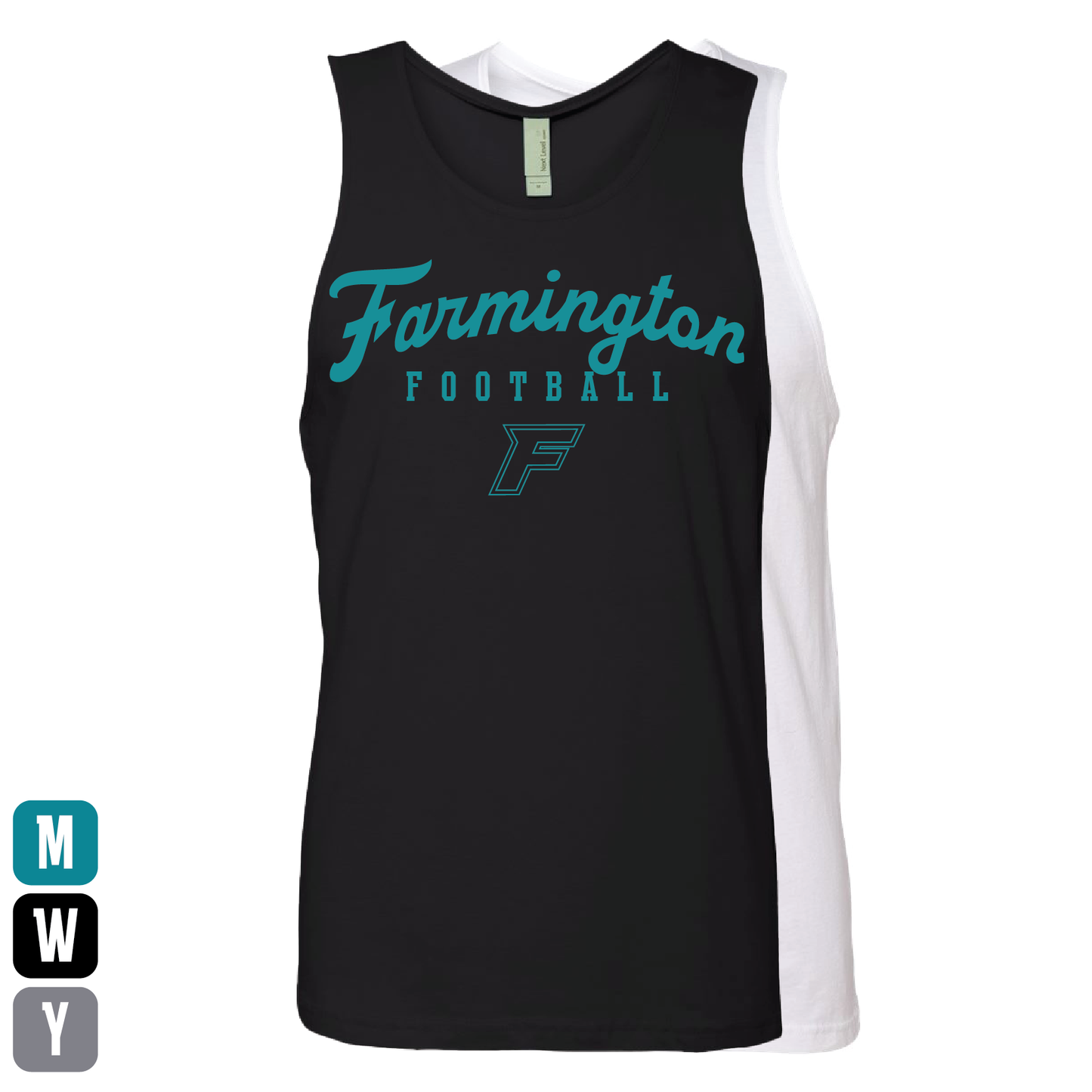 Farmington Script Football F Logo - Mens | Womens | Youth Tank Top