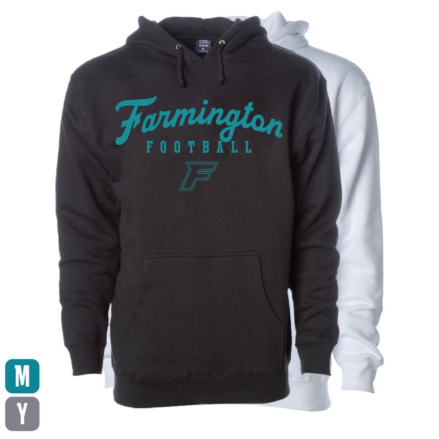 Farmington Script Football F Logo - Adult | Youth Hoodie