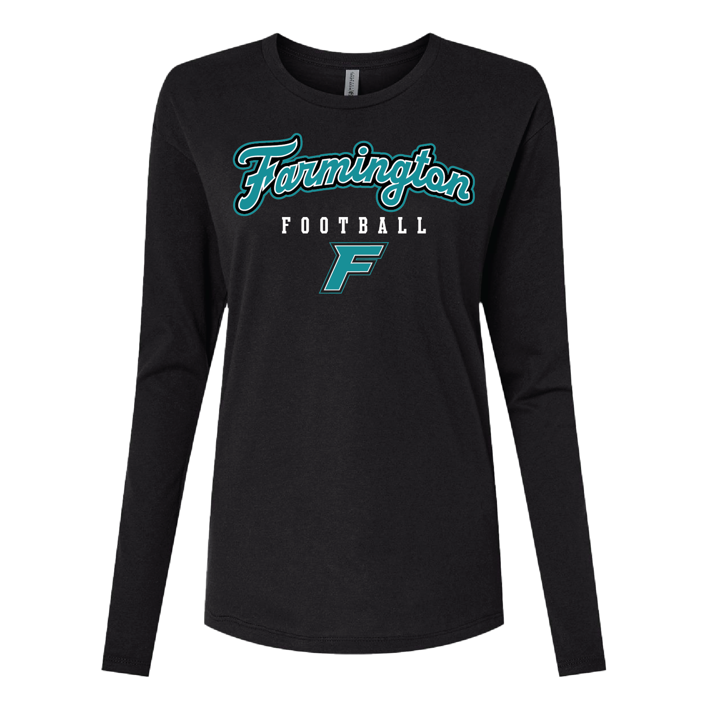Farmington Football Script W/F Logo - Mens | Womens | Youth Long Sleeve T-Shirt
