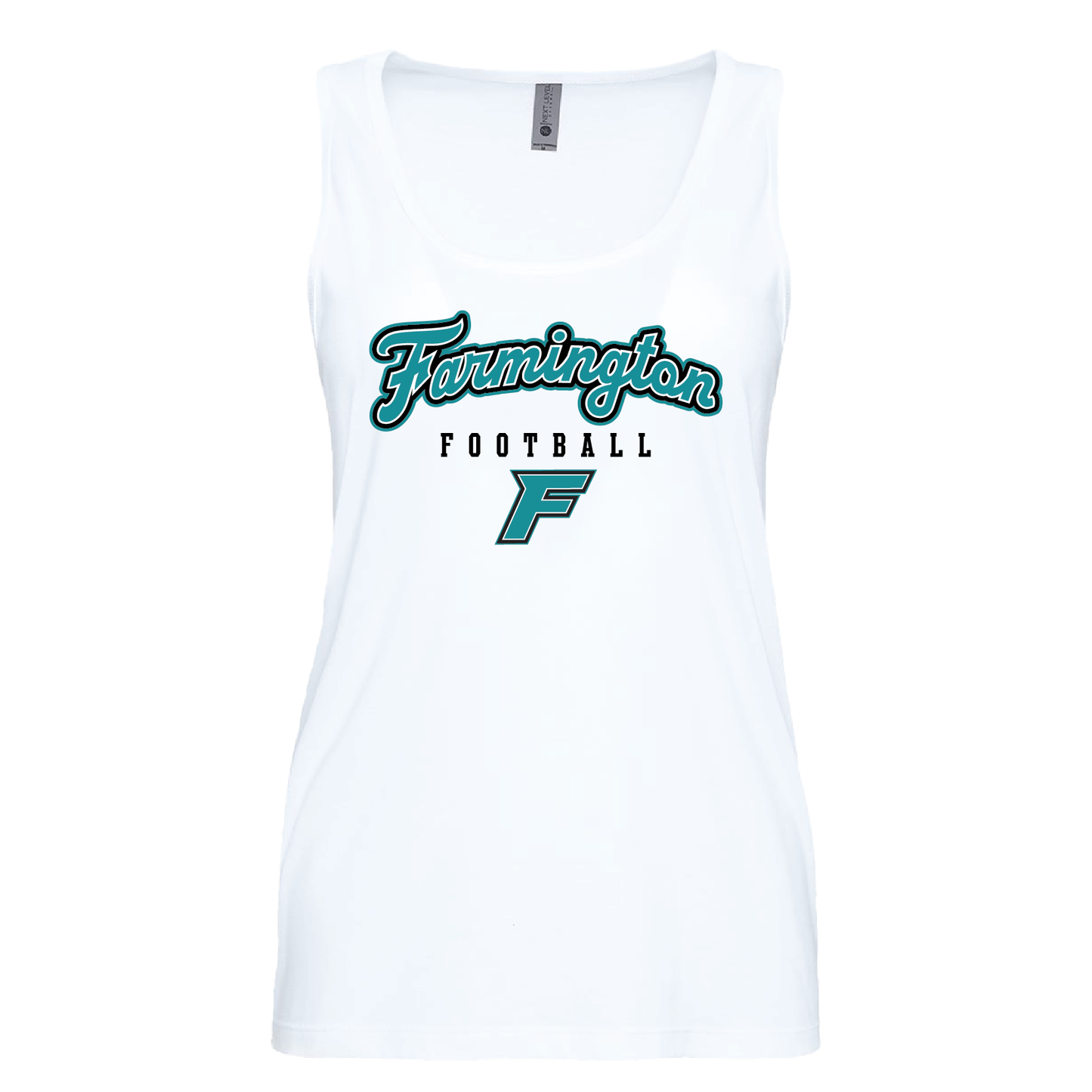 Farmington Football Script W/F Logo - Mens | Womens | Youth Tank Top