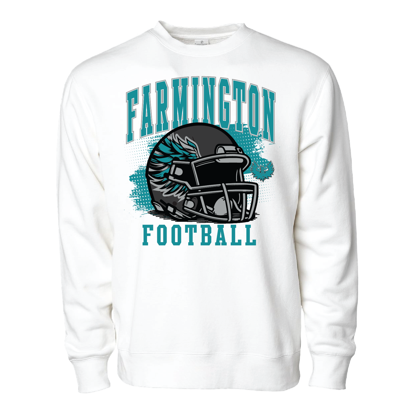 Farmington High School Phoenix Helmet - Adult Crewneck Sweatshirt