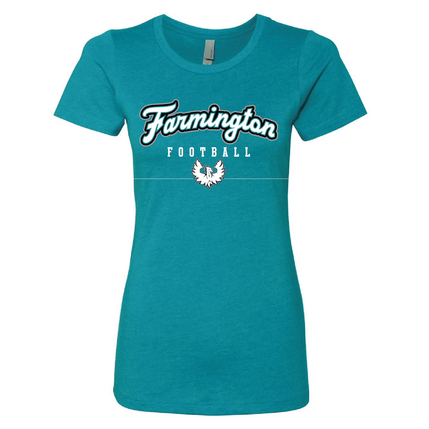 Farmington Football Script W/Phoenix Logo - Mens | Womens | Youth CVC T-Shirt