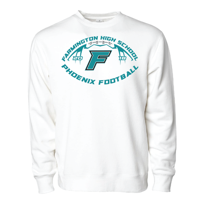 Farmington High School Phoenix Football W/F - Adult Crewneck Sweatshirt