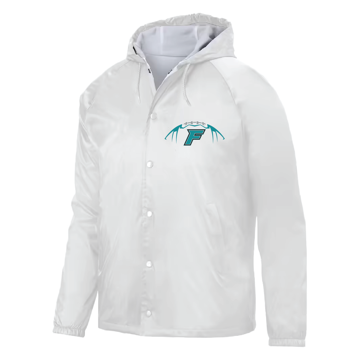 Football W/F Logo - Mens Hooded Coach's Jacket