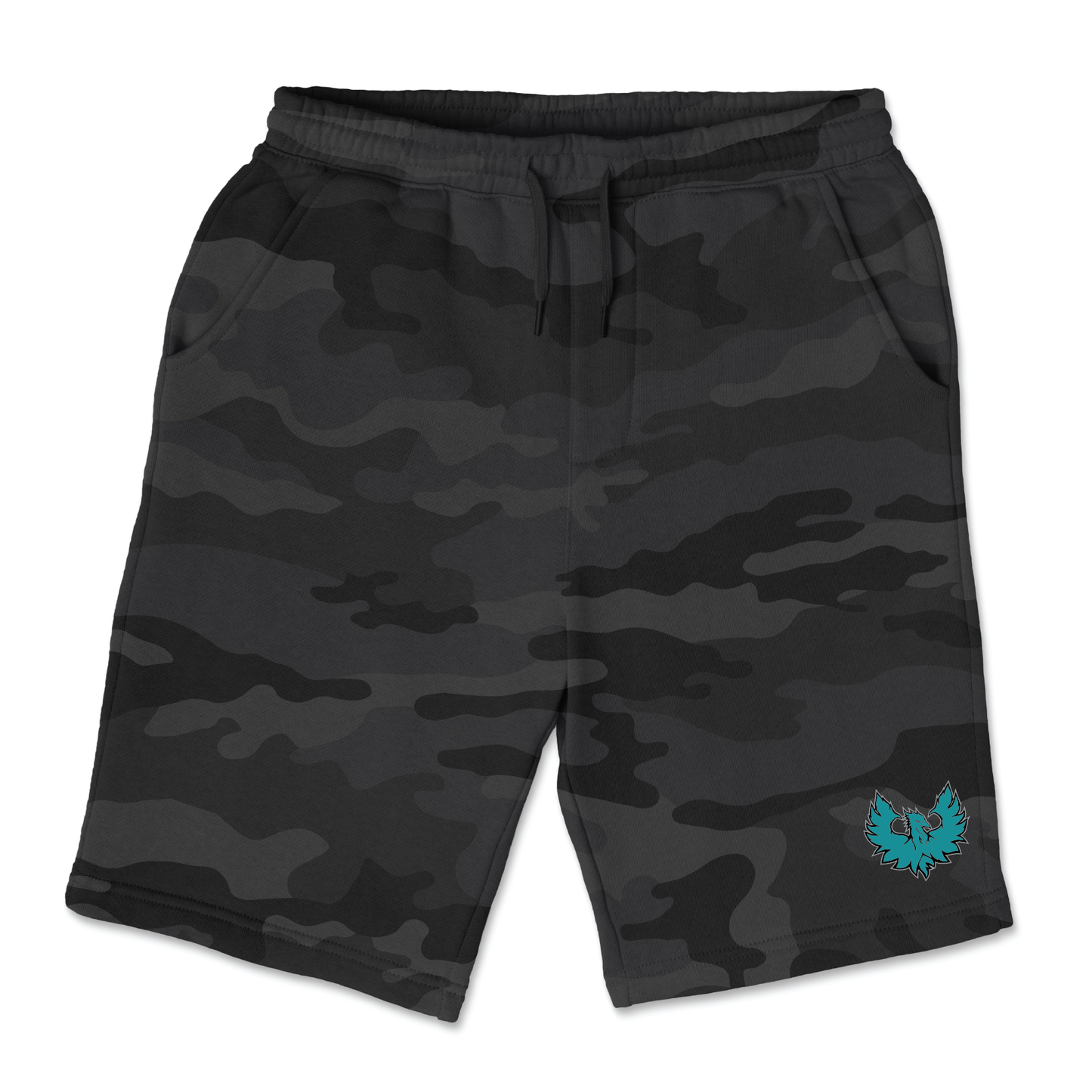 Teal Phoenix Logo - Mens  | Womens | Youth Fleece Shorts