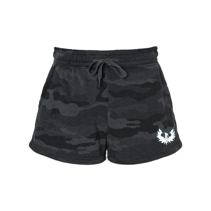 White Phoenix Logo - Mens  | Womens | Youth Fleece Shorts