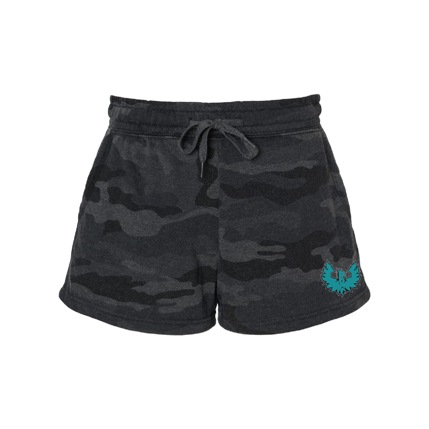 Teal Phoenix Logo - Mens  | Womens | Youth Fleece Shorts