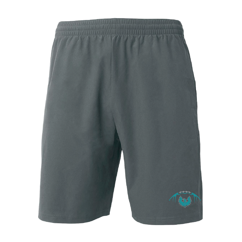 Football W/Teal Phoenix Logo - Mens Woven Pocketed Short