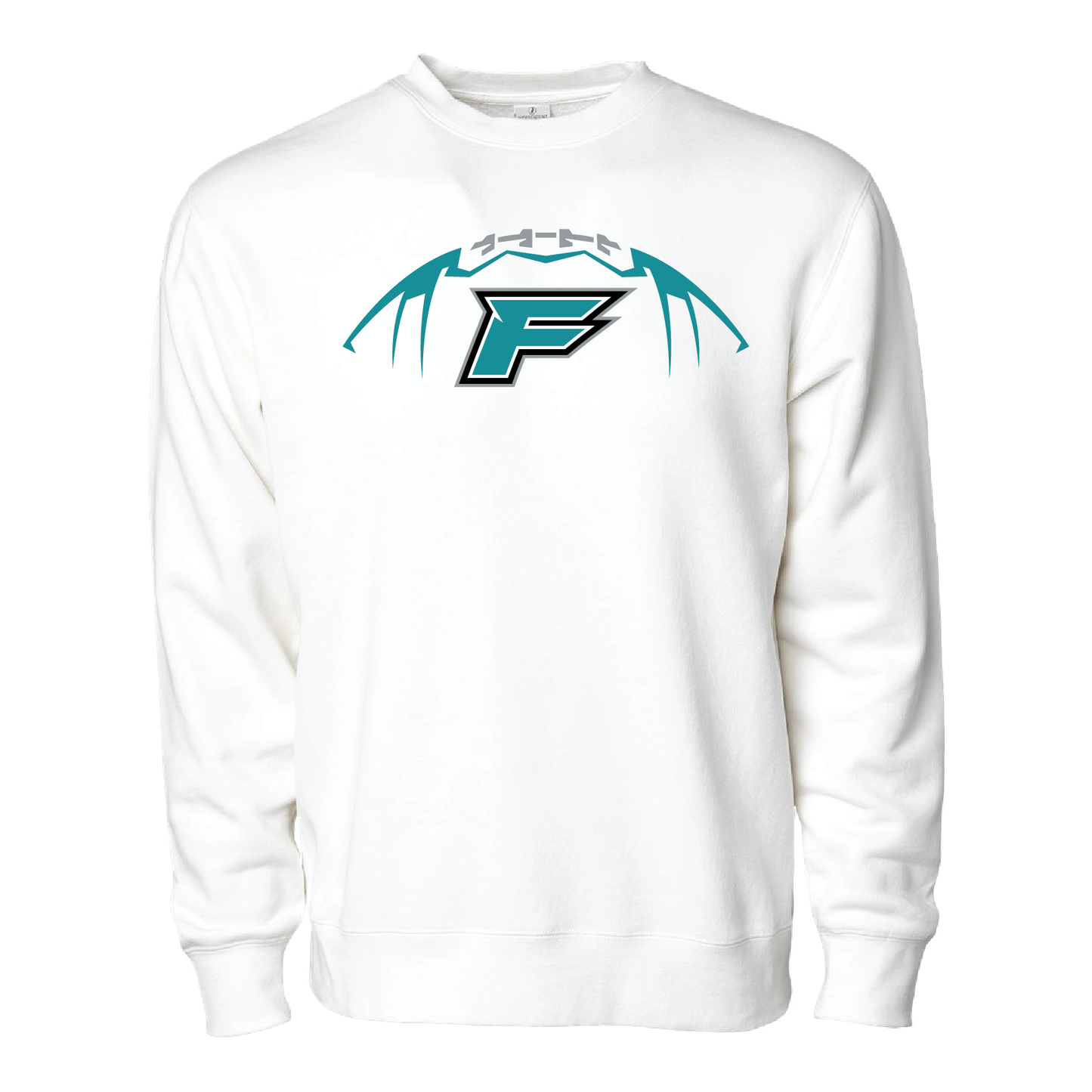 Football W/F Logo - Adult Crewneck Sweatshirt