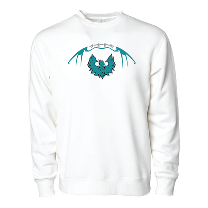 Football W/Teal Phoenix Logo - Adult Crewneck Sweatshirt