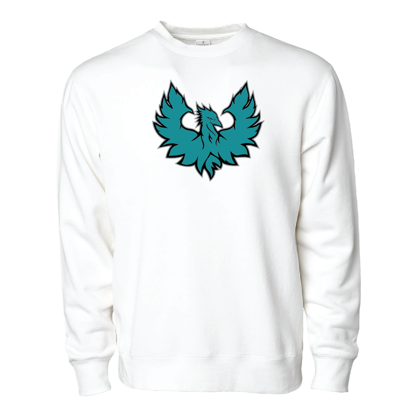 Teal Phoenix Logo - Adult Crewneck Sweatshirt