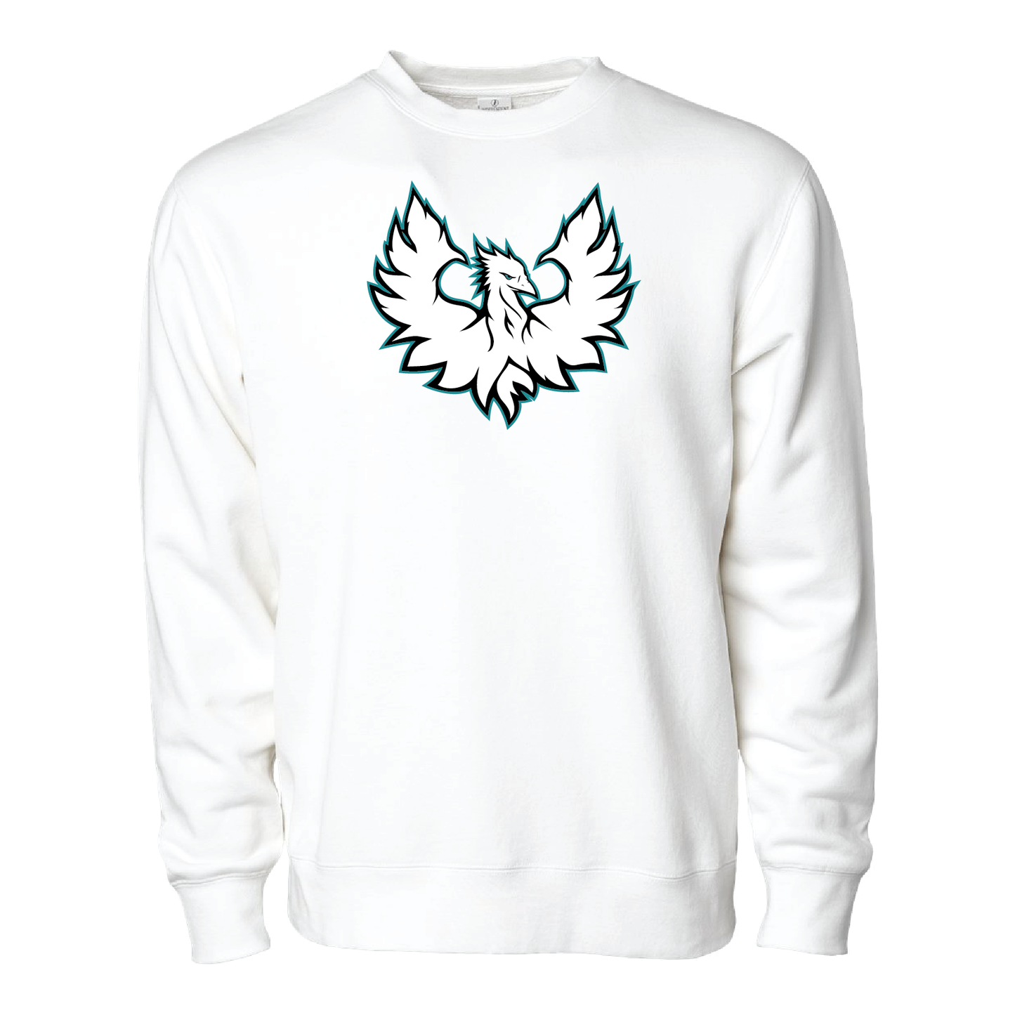 White Phoenix Logo - Adult Crewneck Sweatshirt