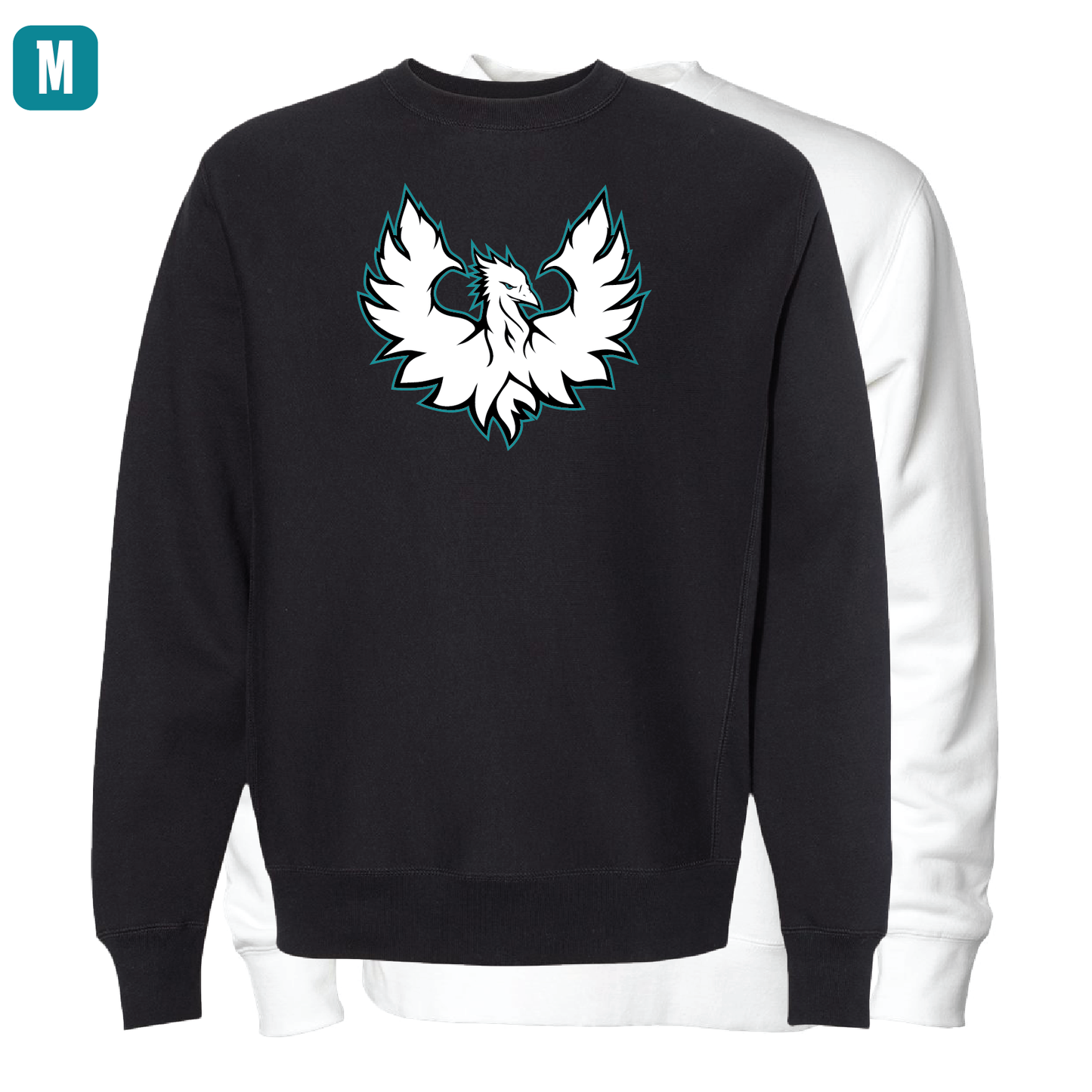 White Phoenix Logo - Adult Crewneck Sweatshirt