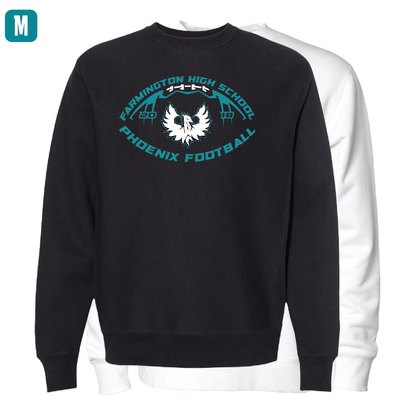 Farmington High School Phoenix Football W/White Phoenix  - Adult Crewneck Sweatshirt