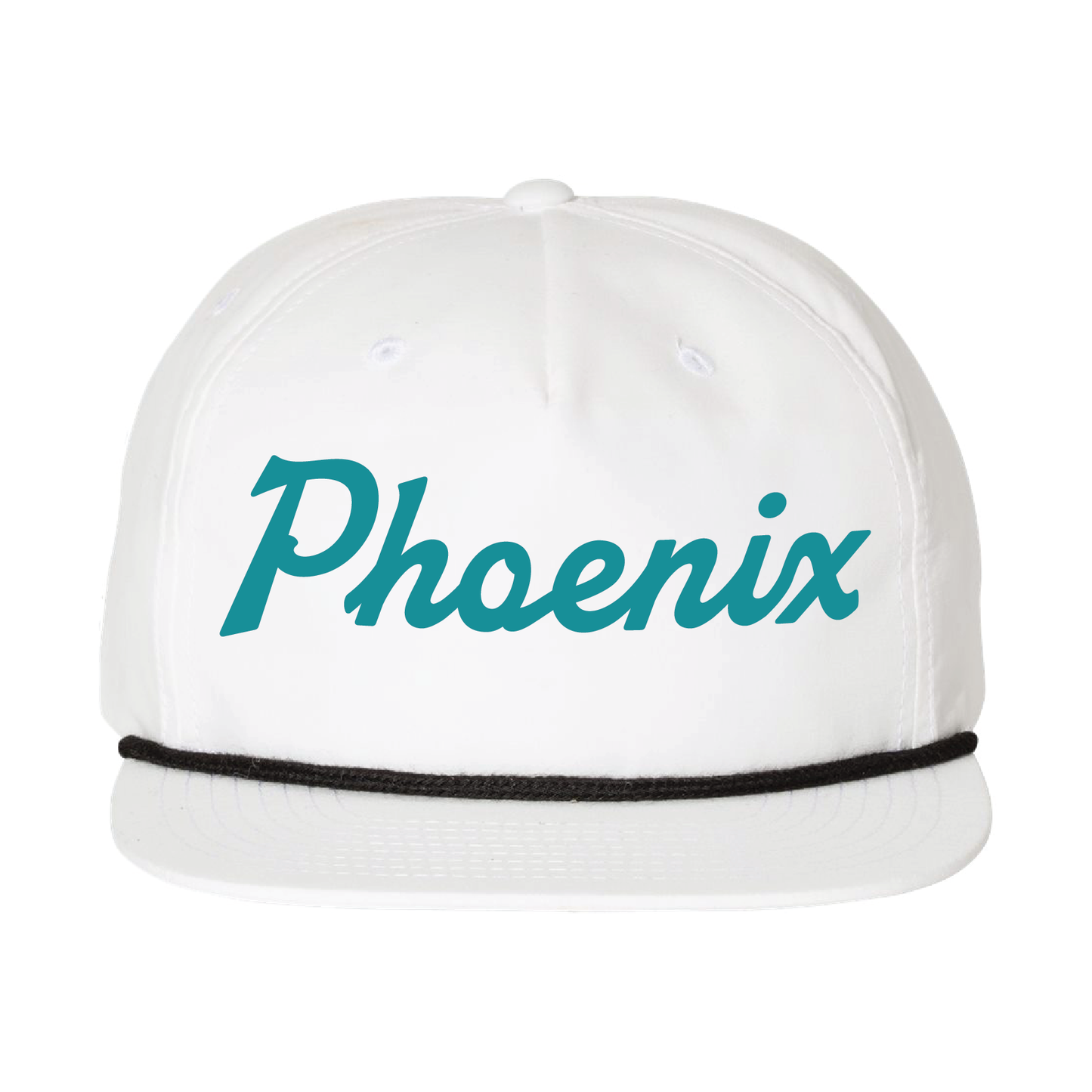 Phoenix Script  - 5 Panel High Profile Relaxed Cotton Blend Rope Hat