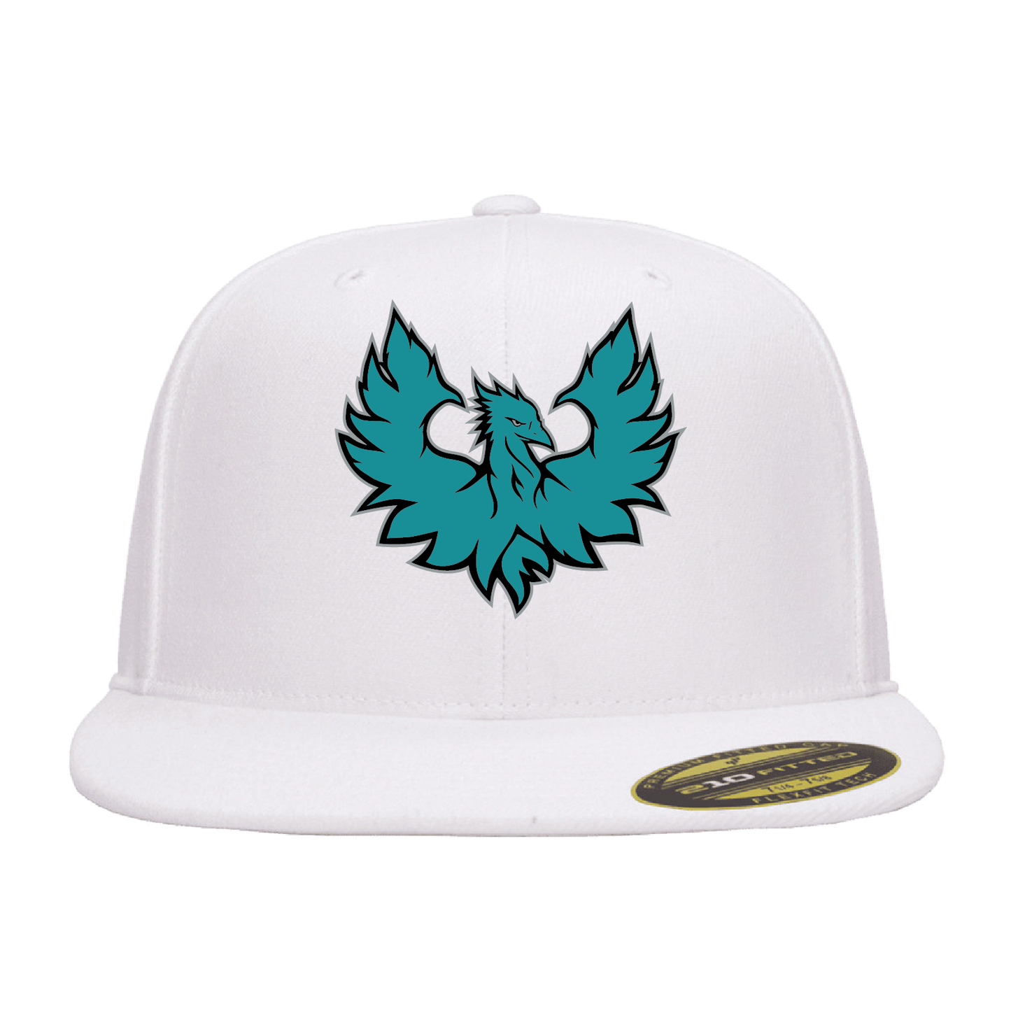 Teal Phoenix Logo - Flat Bill Flexfit