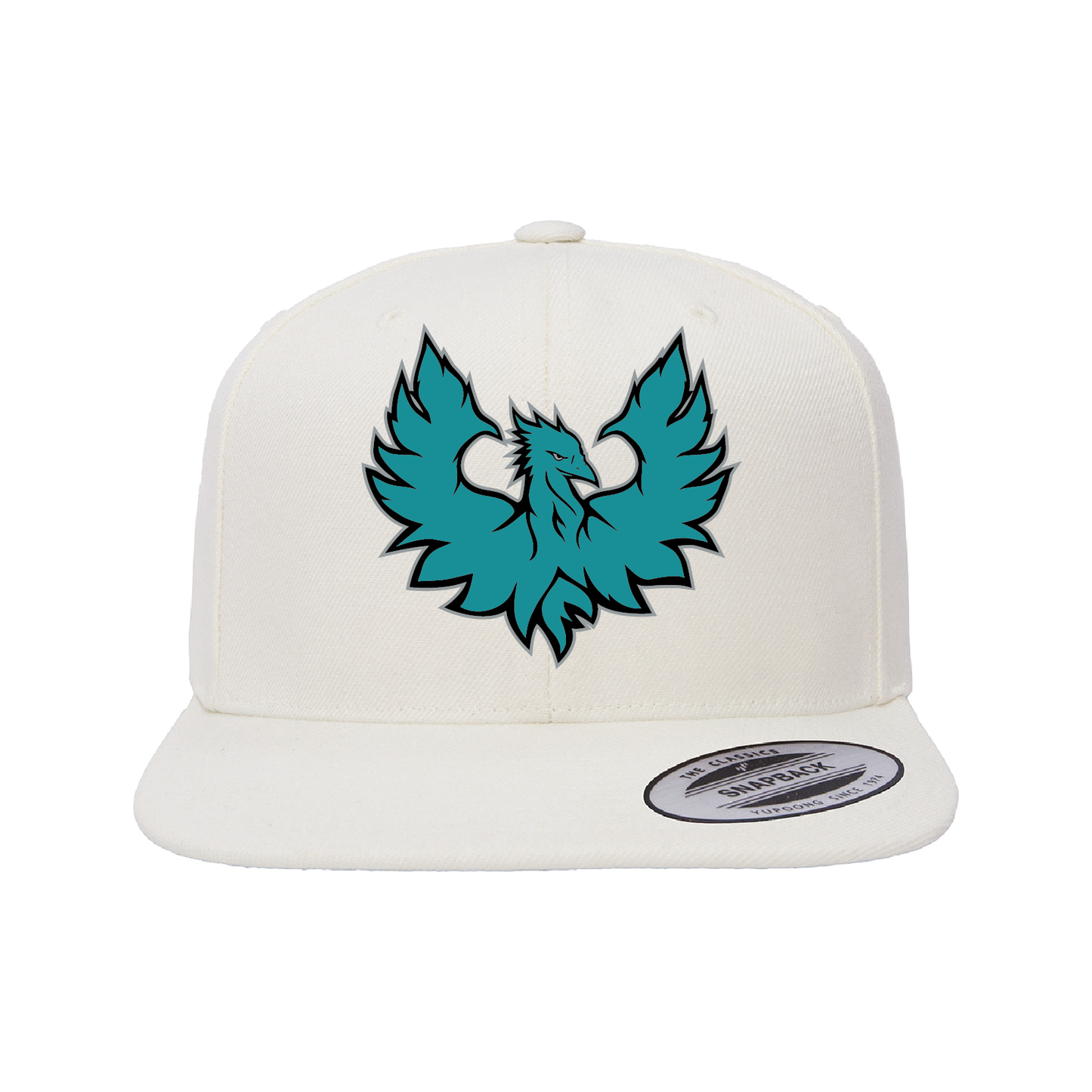 Teal Phoenix Logo - Flat Bill Snapback