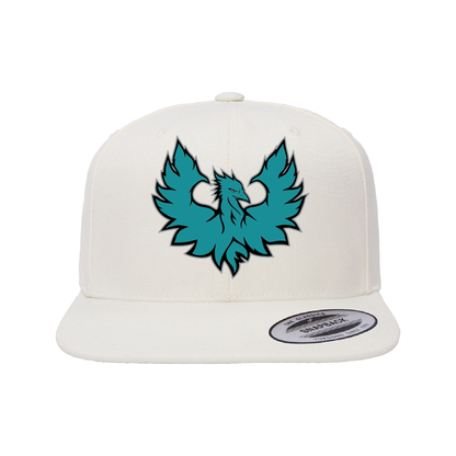 Teal Phoenix Logo - Flat Bill Snapback