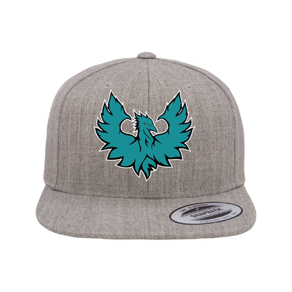 Teal Phoenix Logo - Flat Bill Snapback