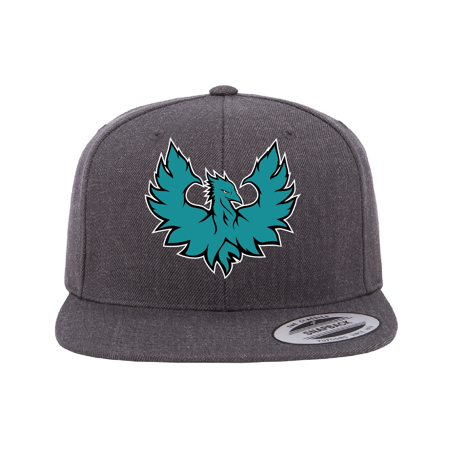 Teal Phoenix Logo - Flat Bill Snapback