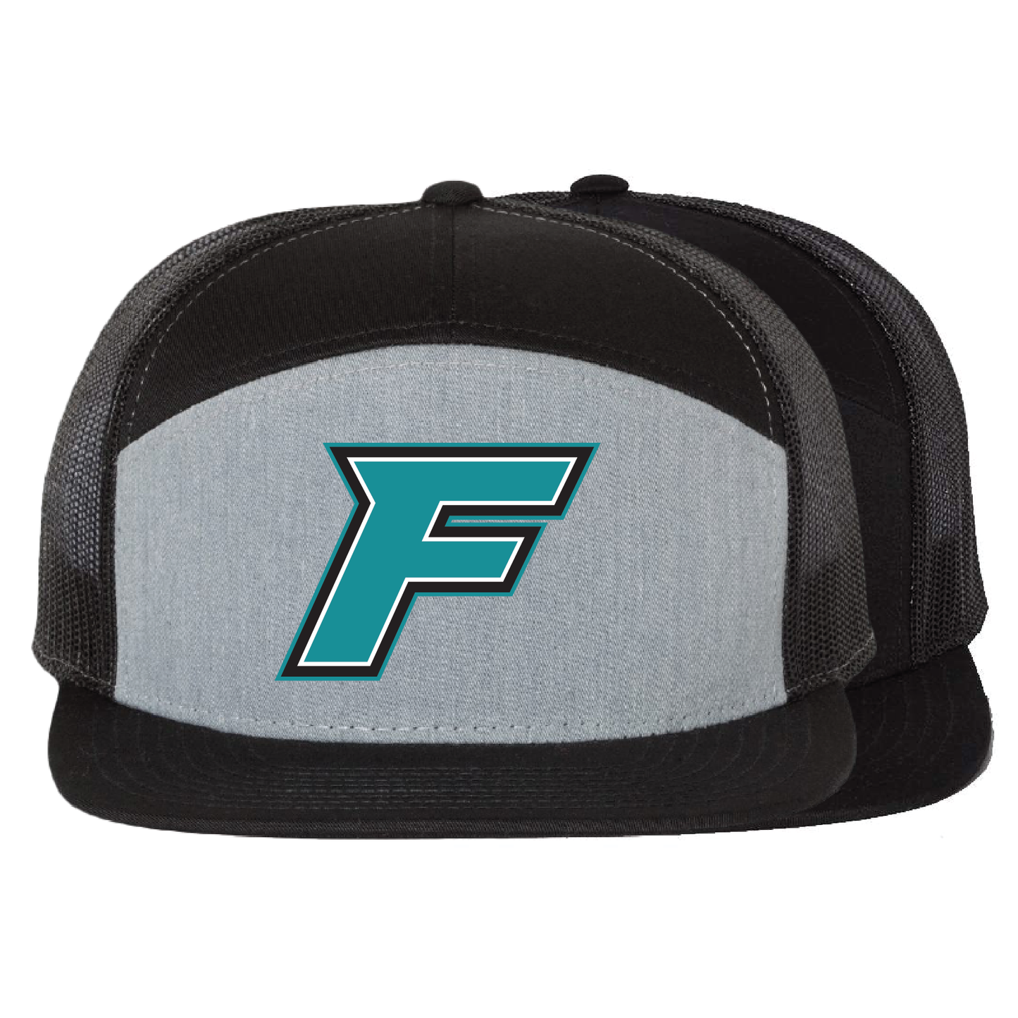 F Logo - 7 Panel Trucker