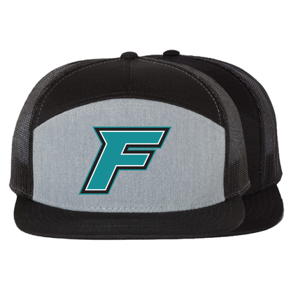 F Logo - 7 Panel Trucker
