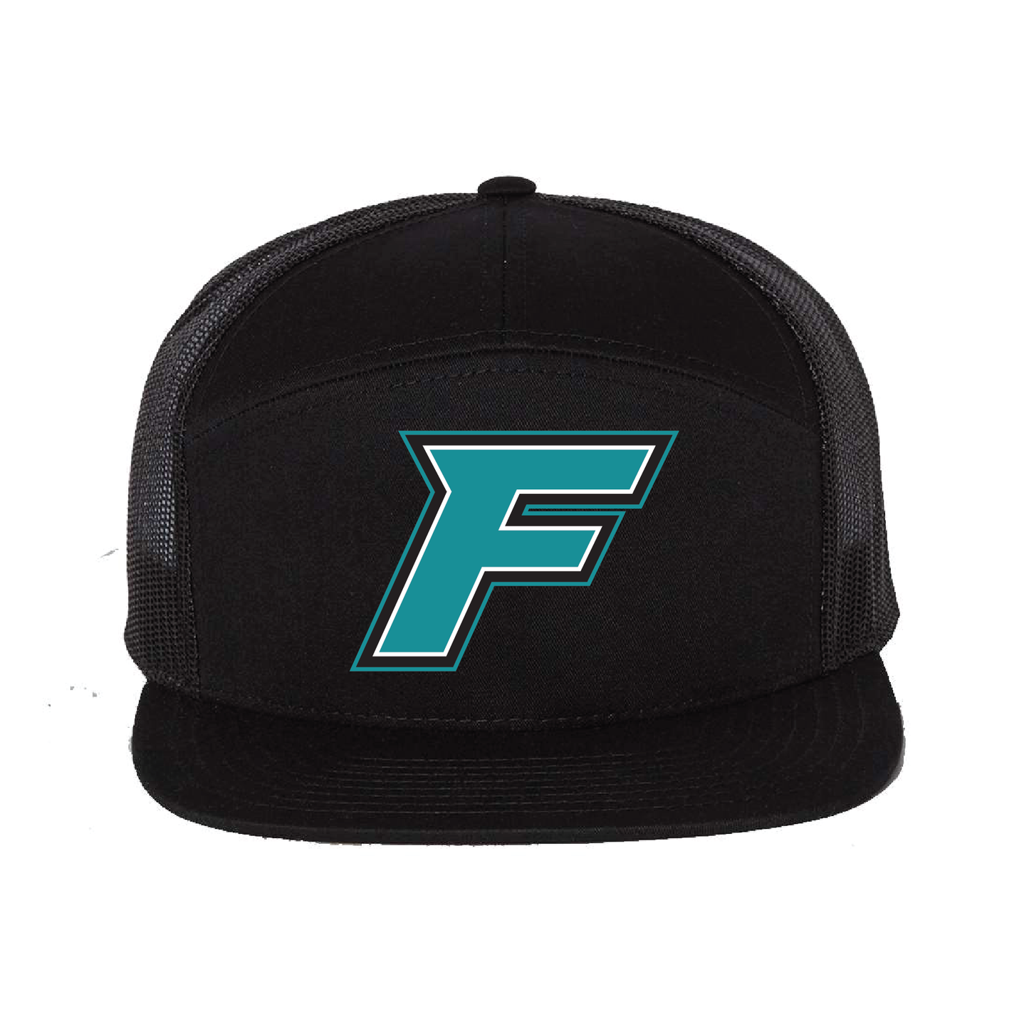 F Logo - 7 Panel Trucker