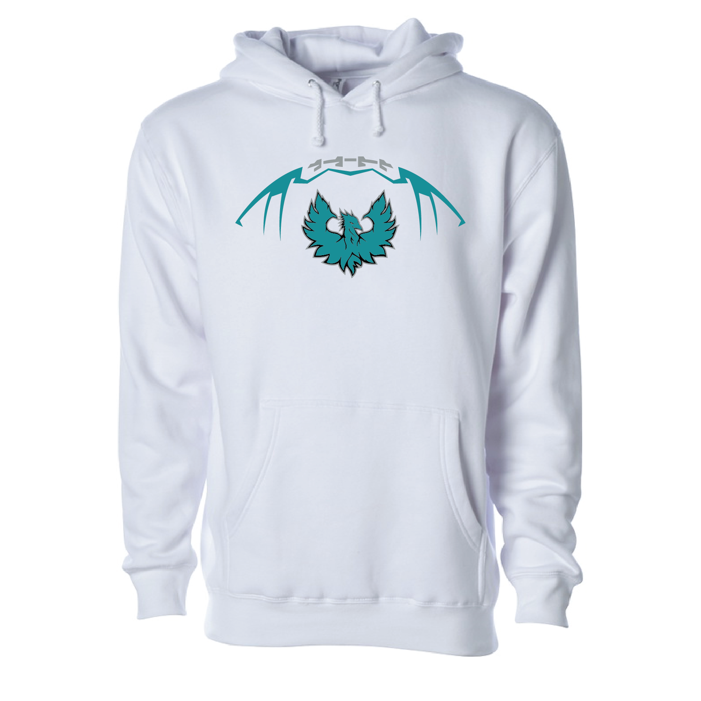Football W/Teal Phoenix Logo - Adult | Youth Hoodie
